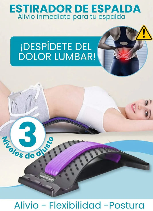 CrackBack™ l Novedoso Masajeador Estirador Lumbar